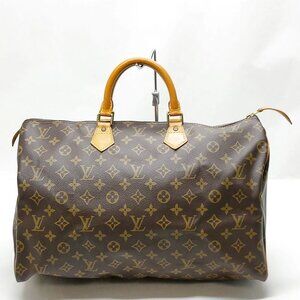 Authentic Louis Vuitton Speedy 40 Brown Monogram Hand Bag mn708-111925
